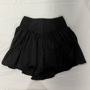 Black Ruffled Skort